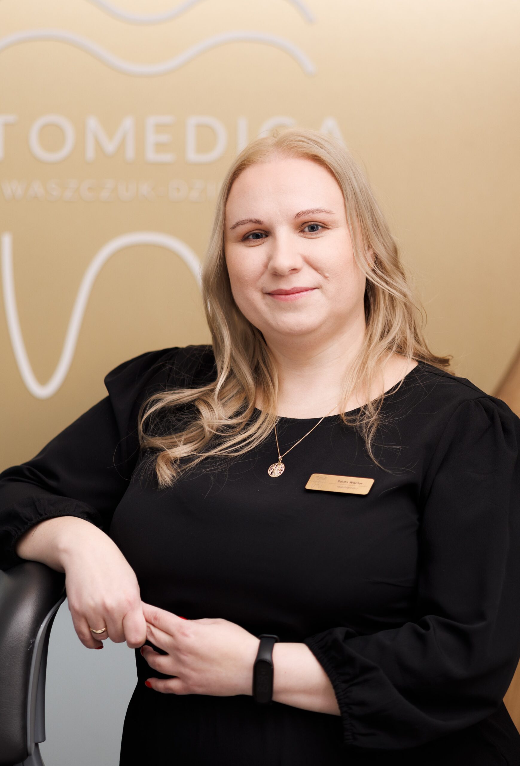 Edyta Wącior recepcjonistka w gabinecie dentystycznym Stomedica, Kołobrzeg